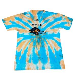 Adidas Shirt Mens Medium Multicolor San‎ Antonio Roadrunners Tie Dye Football